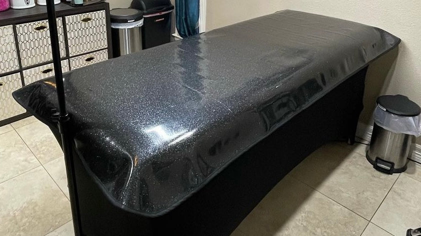 Almohadilla de cera/azucarado de vinilo (Onyx Black Sparkle)