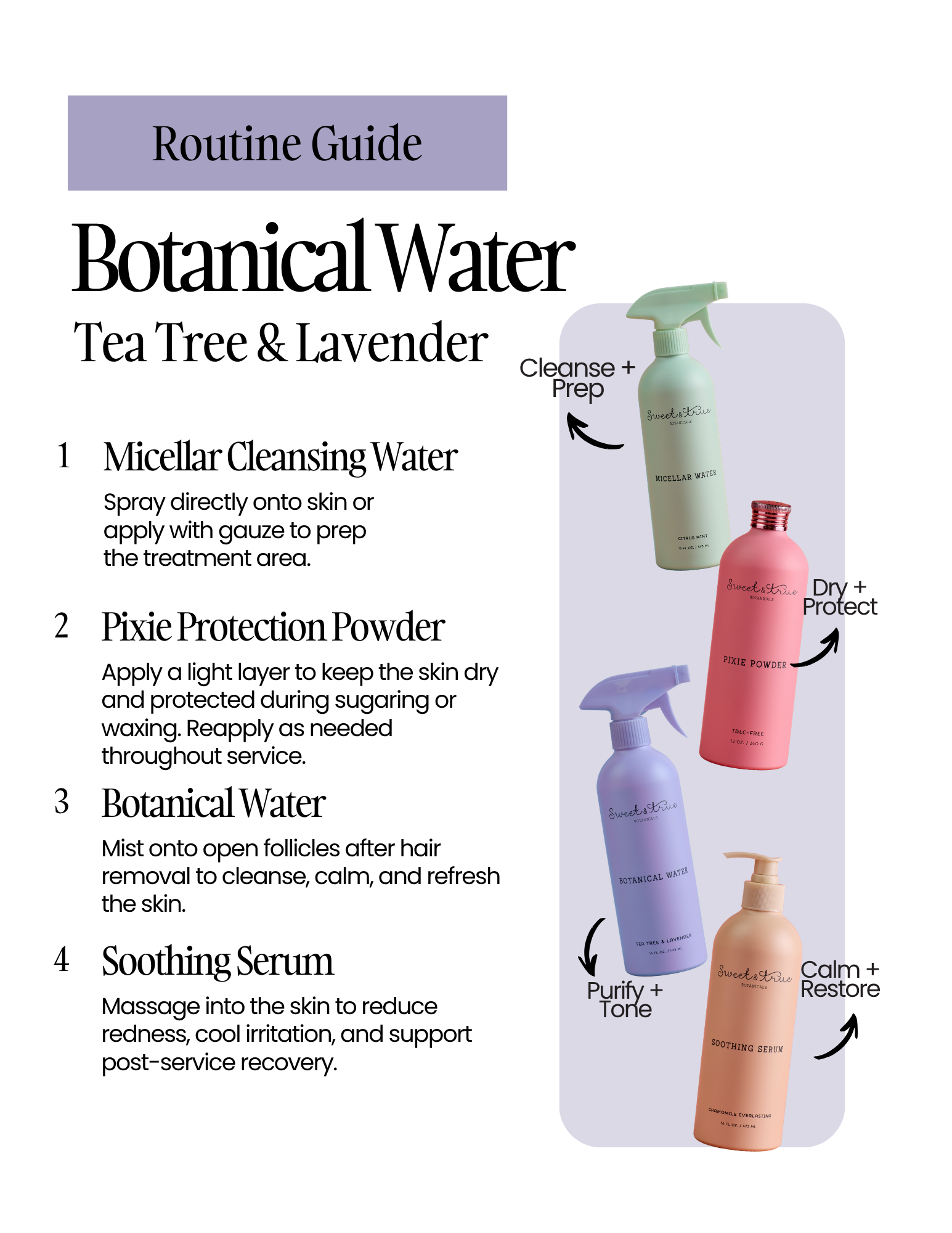 Agua Botánica - Árbol de Té y Lavanda (16 oz.)