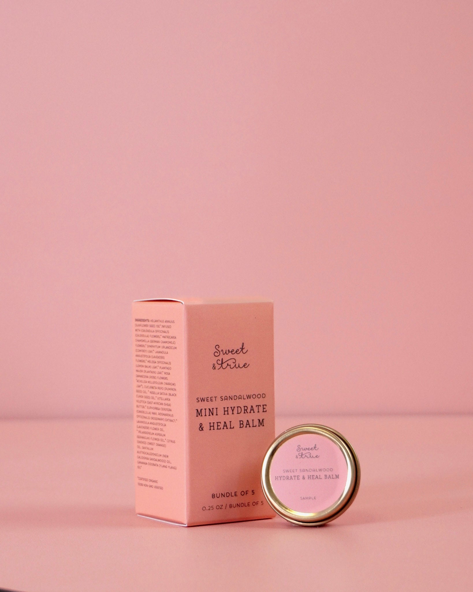Mini Sweet Sandalwood Balm (0.25oz.) Bundle of 5