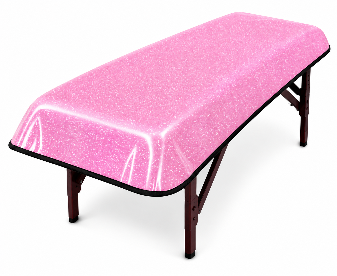 Dusty Rose Sparkle - Vinyl Pad W Black Trim (Includes mini pad)