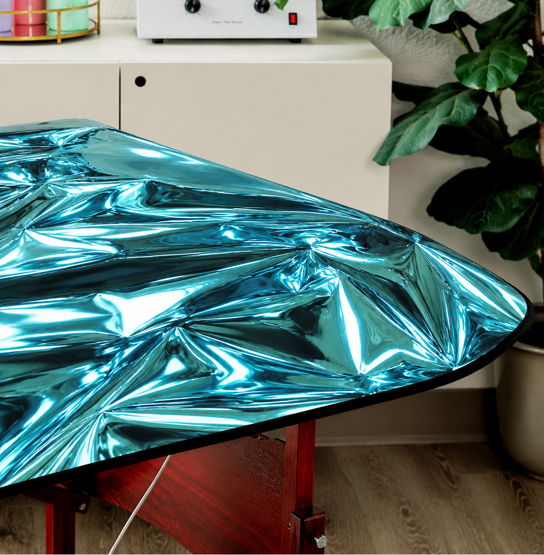 (IMPERFECT NO RETURNS) LIMITED EDITION Turquoise Chrome - Vinyl Pad (Includes mini pad)