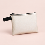 Small White Sparkle Pouch