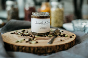 Turkish Coffee Body Polish sugar scrub by Sweet and True Sugaring