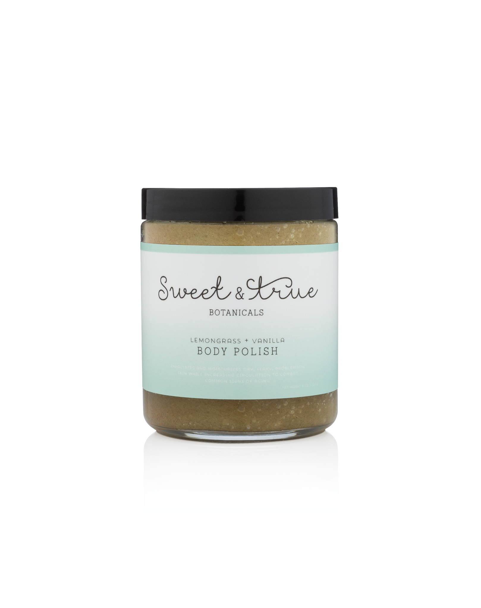 Lemongrass & Vanilla Body Polish sugar scrub by Sweet and True Sugaring